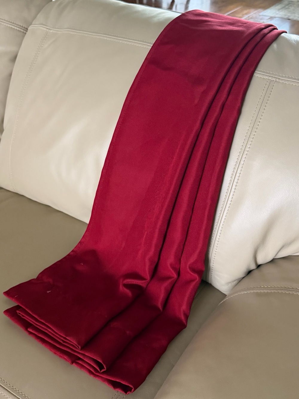 2 Mainstays Red Curtain Panel - Solid Color